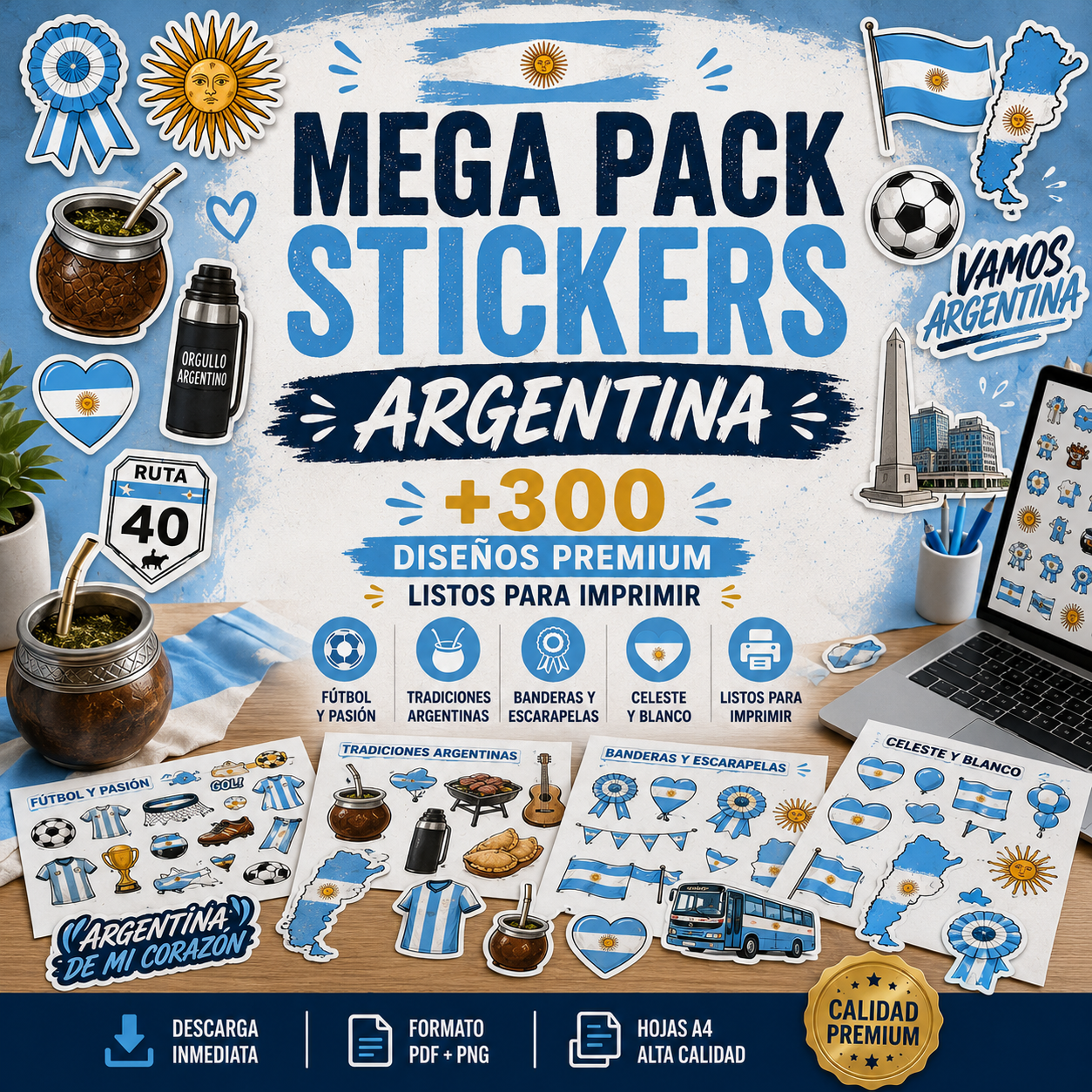 Mega Pack +300 Stickers Exclusivos