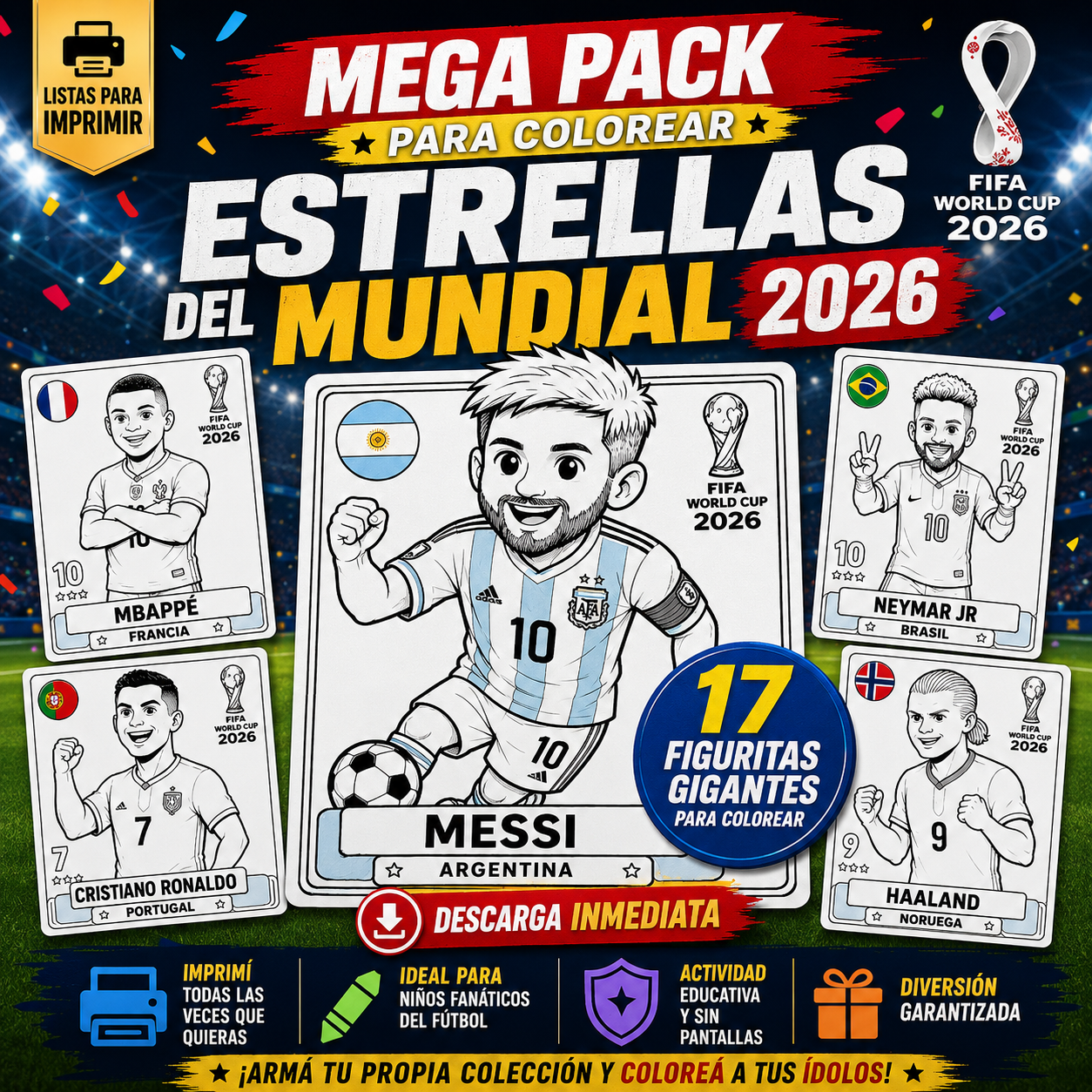 FIGURITAS GIGANTES PARA COLOREAR