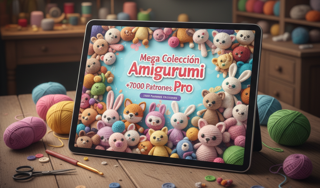 Mega Colección Amigurumi +7000 Patrones Pro +7 BONOS DE REGALO